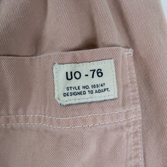 BDG Urban Outfitters Pink Denim Baggy Cargo Jogger Pants Size 27 - Picture 4 of 11